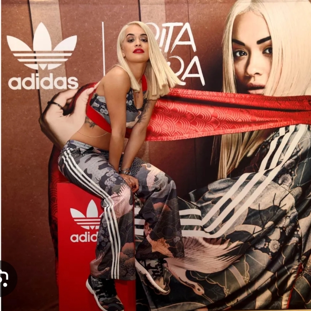 Adidas × Rita Ora 3 strips jacket